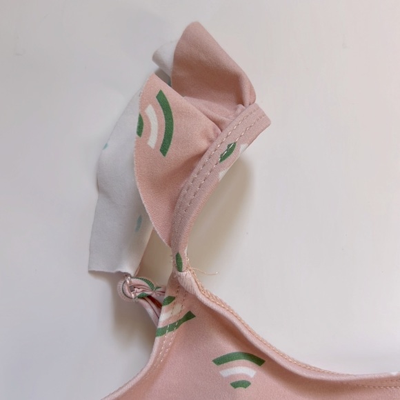 Hello Simone Pink 2-Piece Ruffle Swimsuit Size 4 Years - Picture 8 of 15